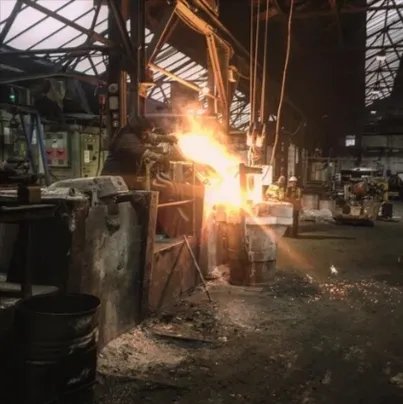 Factory floor workers